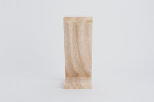 Travertine Side Table