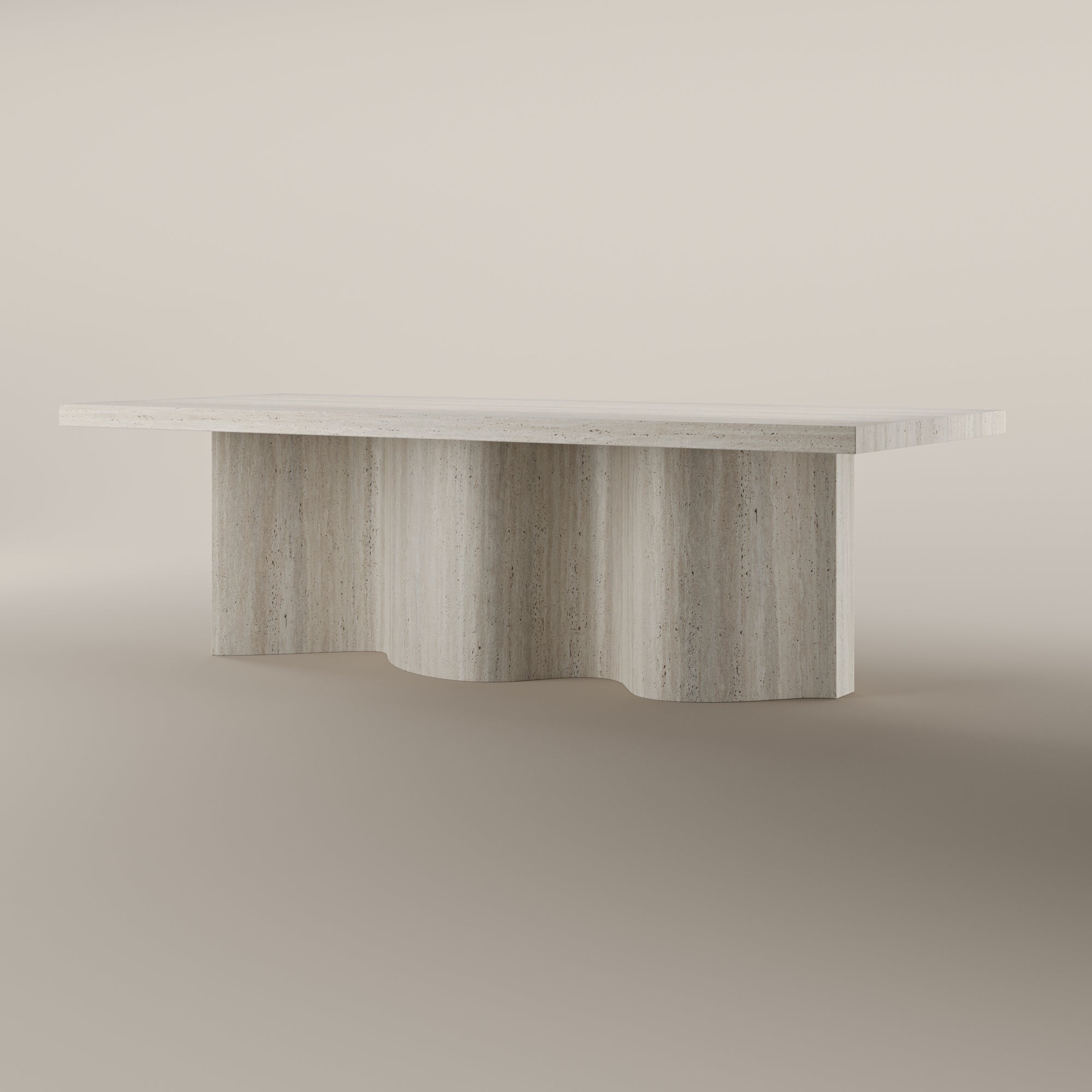 Cadence Travertine Dining Table