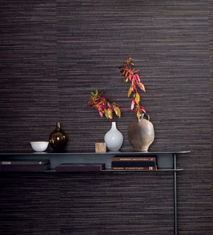 Leather Grège Wall Covering
