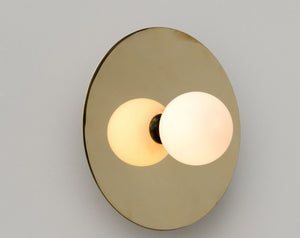 Disc & Sphere Wall Light